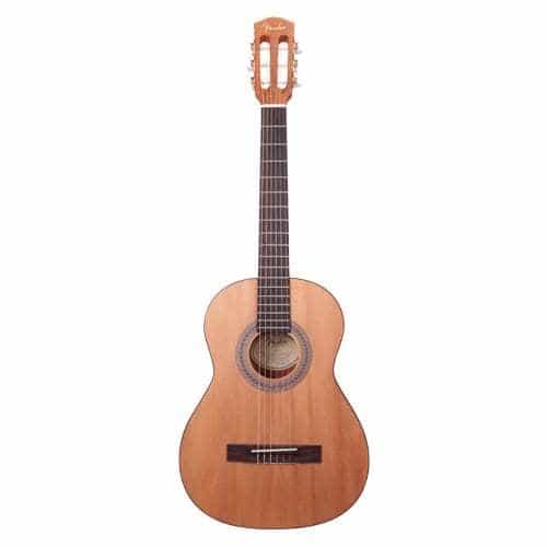 36 Inches 3/4 Size Nylon-string Classical Electric Acoustic Guitar for Travel Beginners Students Kids Build-in Pickup Kit Set